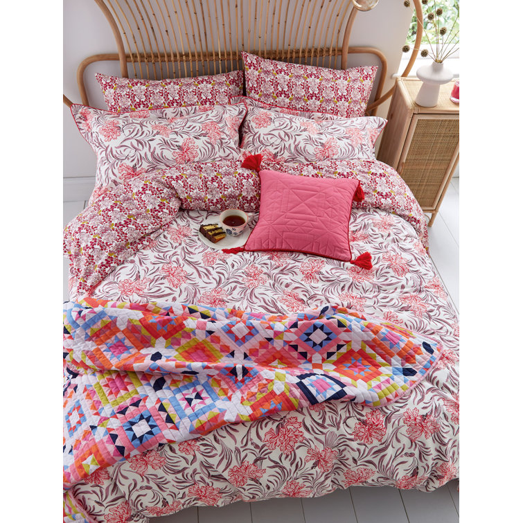 JOULES Garland Floral Percale Pillowcase Wayfair.co.uk